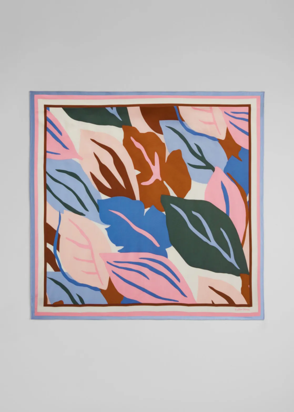 Leaf-Print Scarf