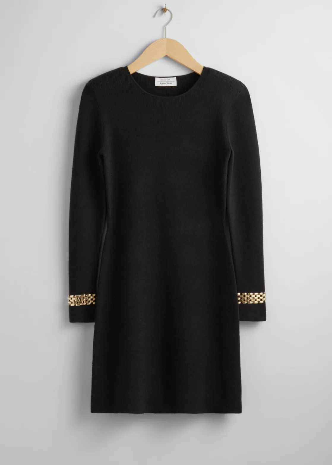 Chain-Cuff Mini Dress