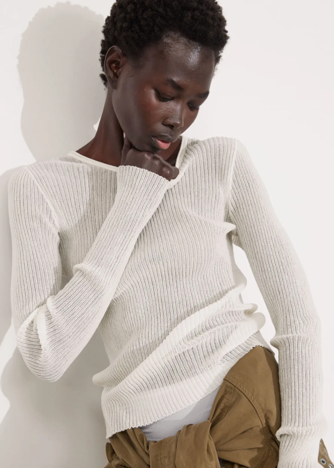 Slim Rib-Knit Top