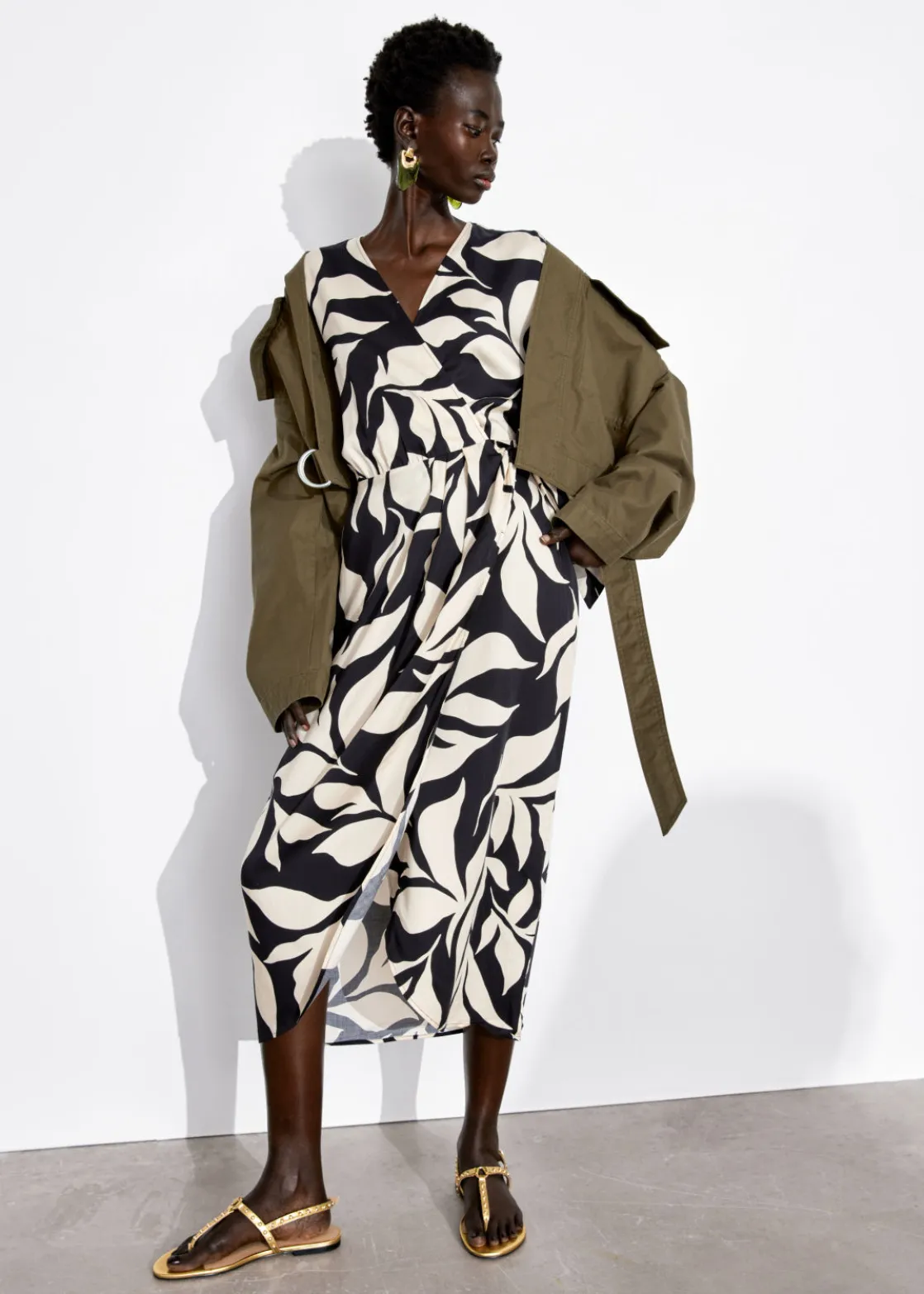 V-Neck Wrap Dress
