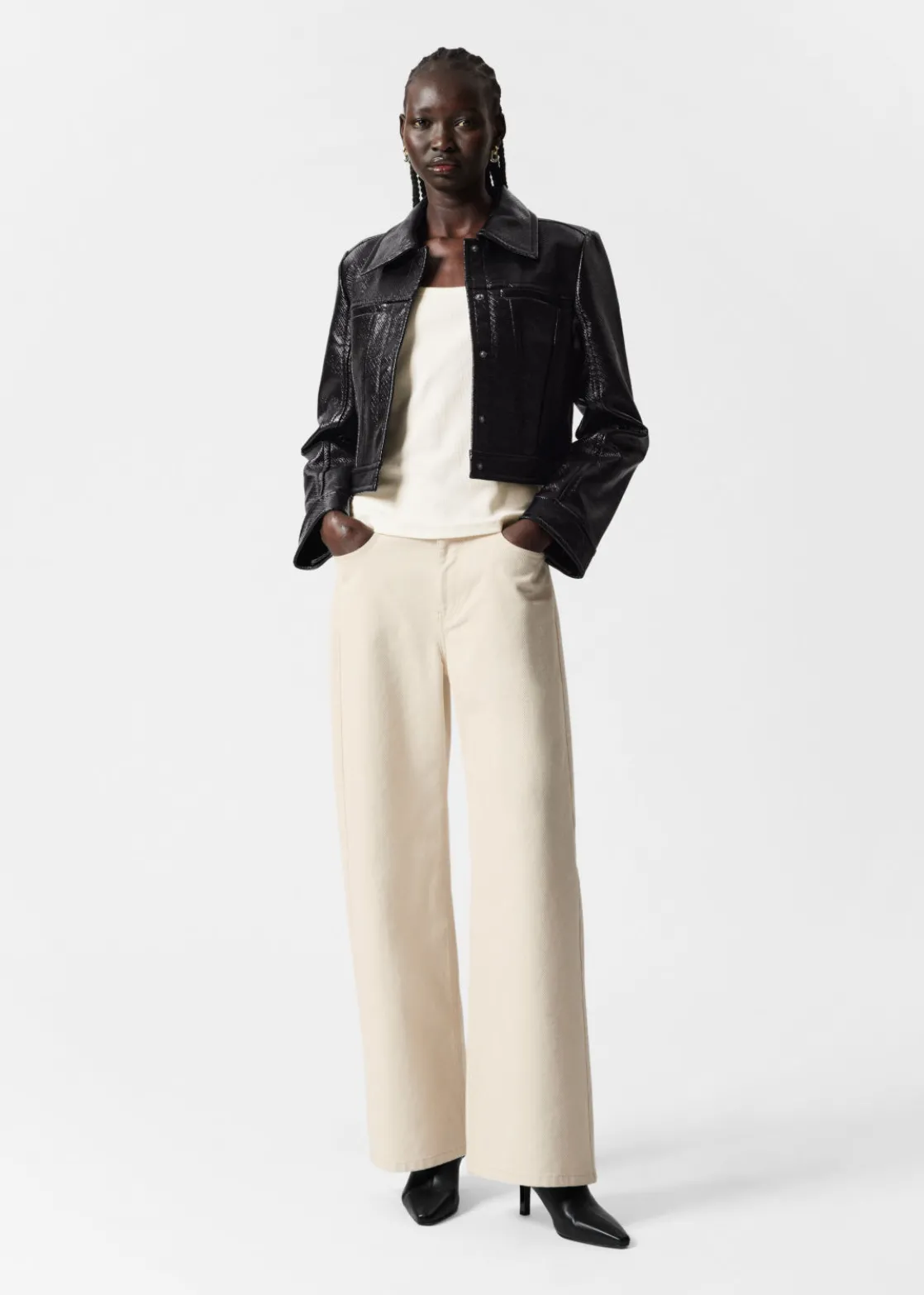 Short Patent Jacket