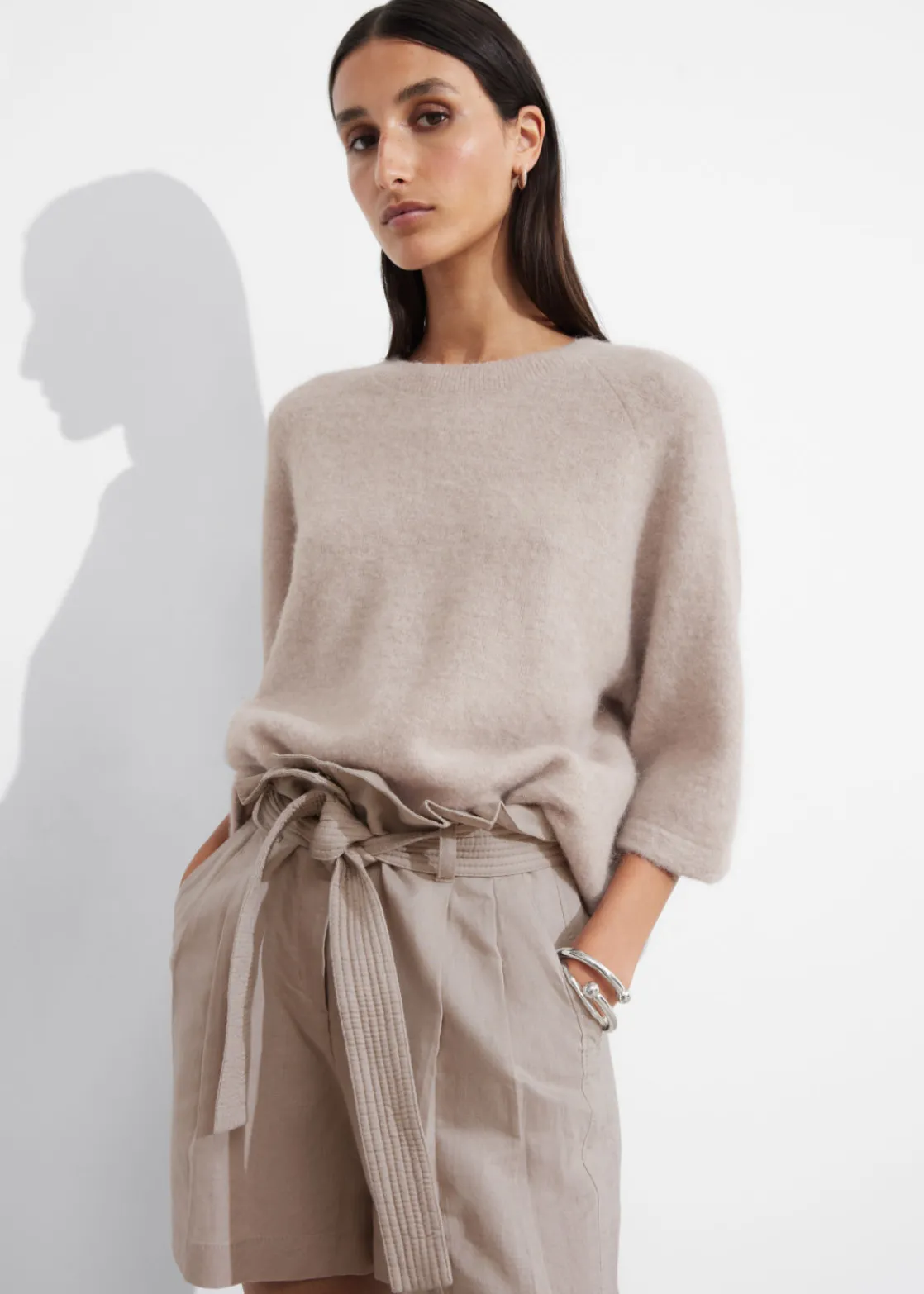 Alpaca-Blend Knitted Top