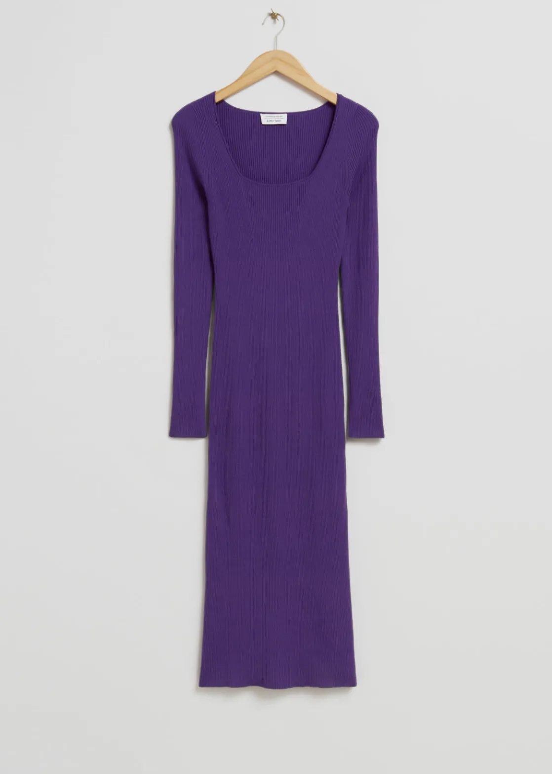 Ribbed Slim Midi Dress