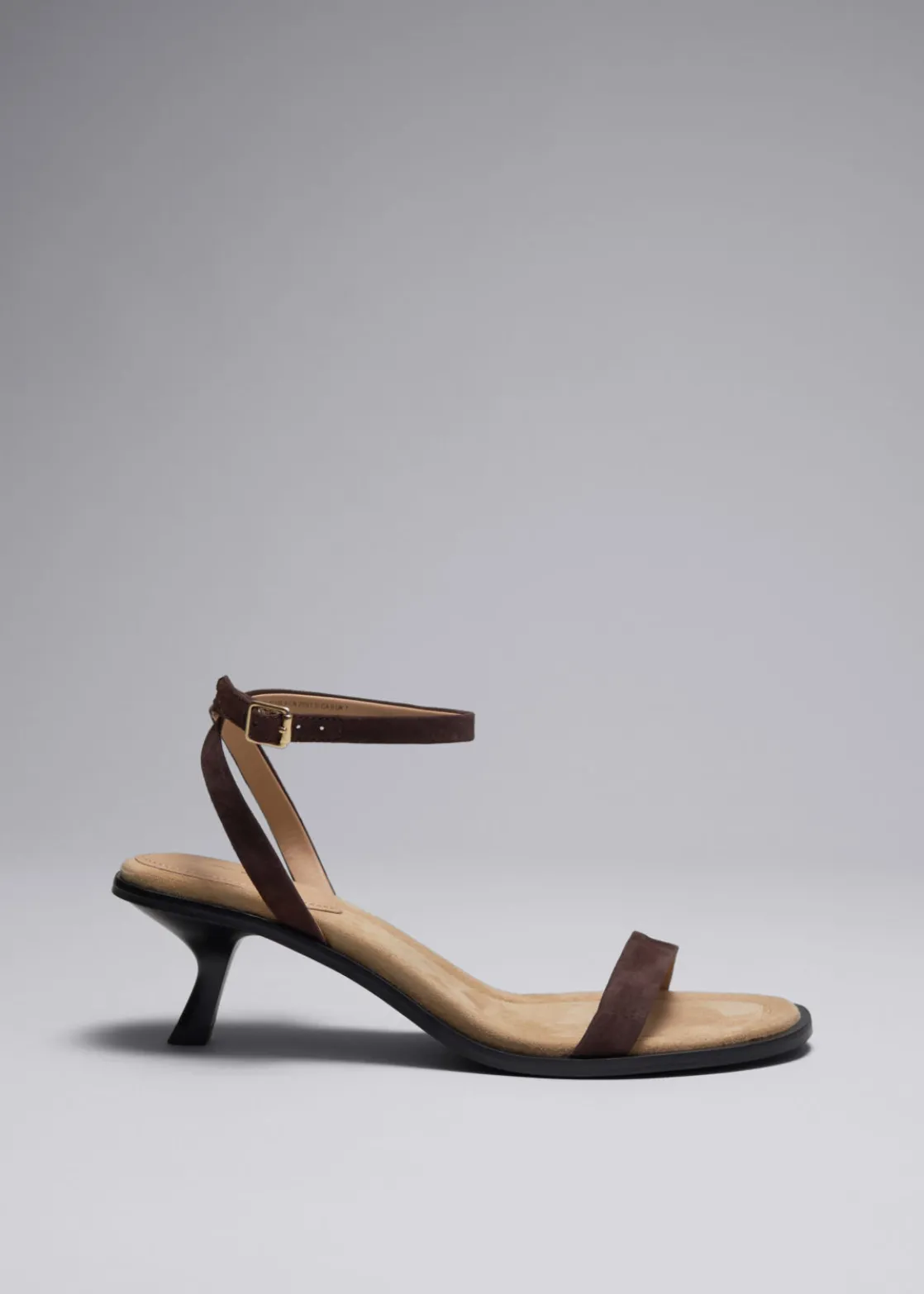 Kitten Heel Leather Sandals