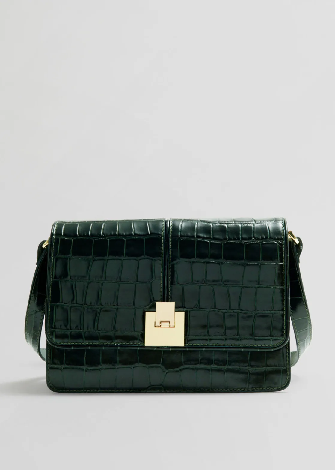 Croco Leather Bag