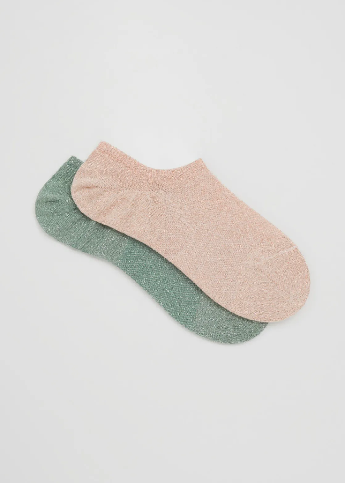 2-Pack Sparkly Sneaker Socks