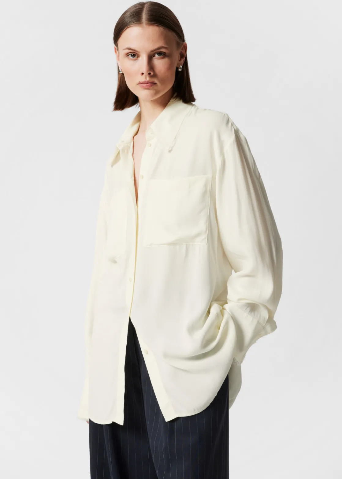 Frayed Patch-Pocket Shirt