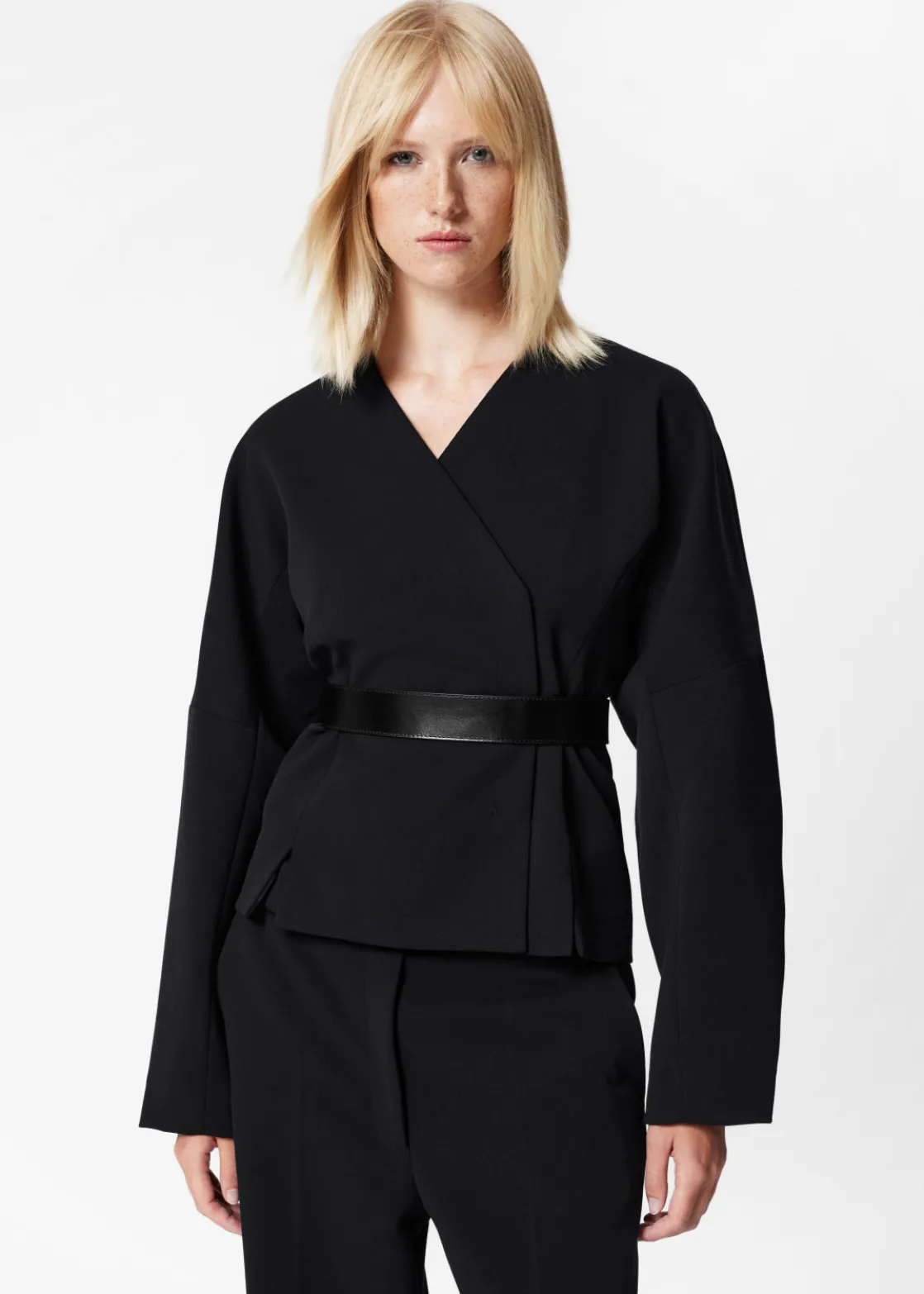 Collarless Blazer