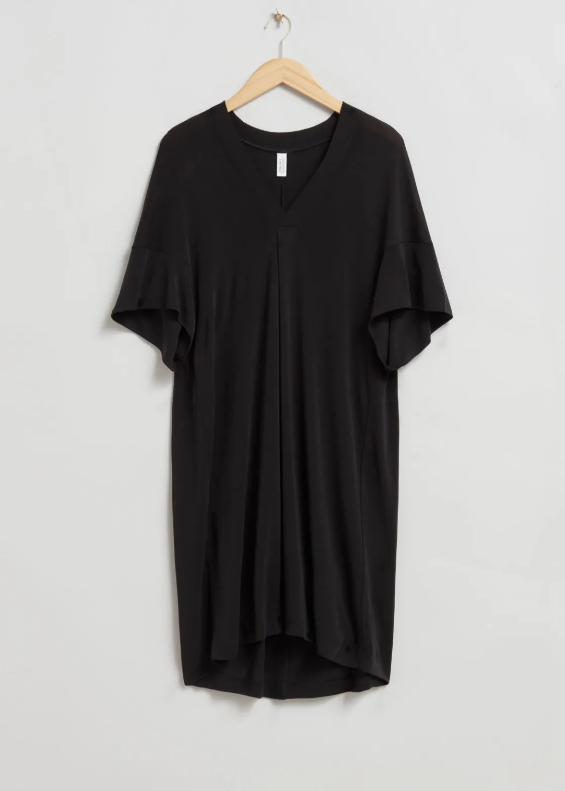 Draped V-Neck Dress