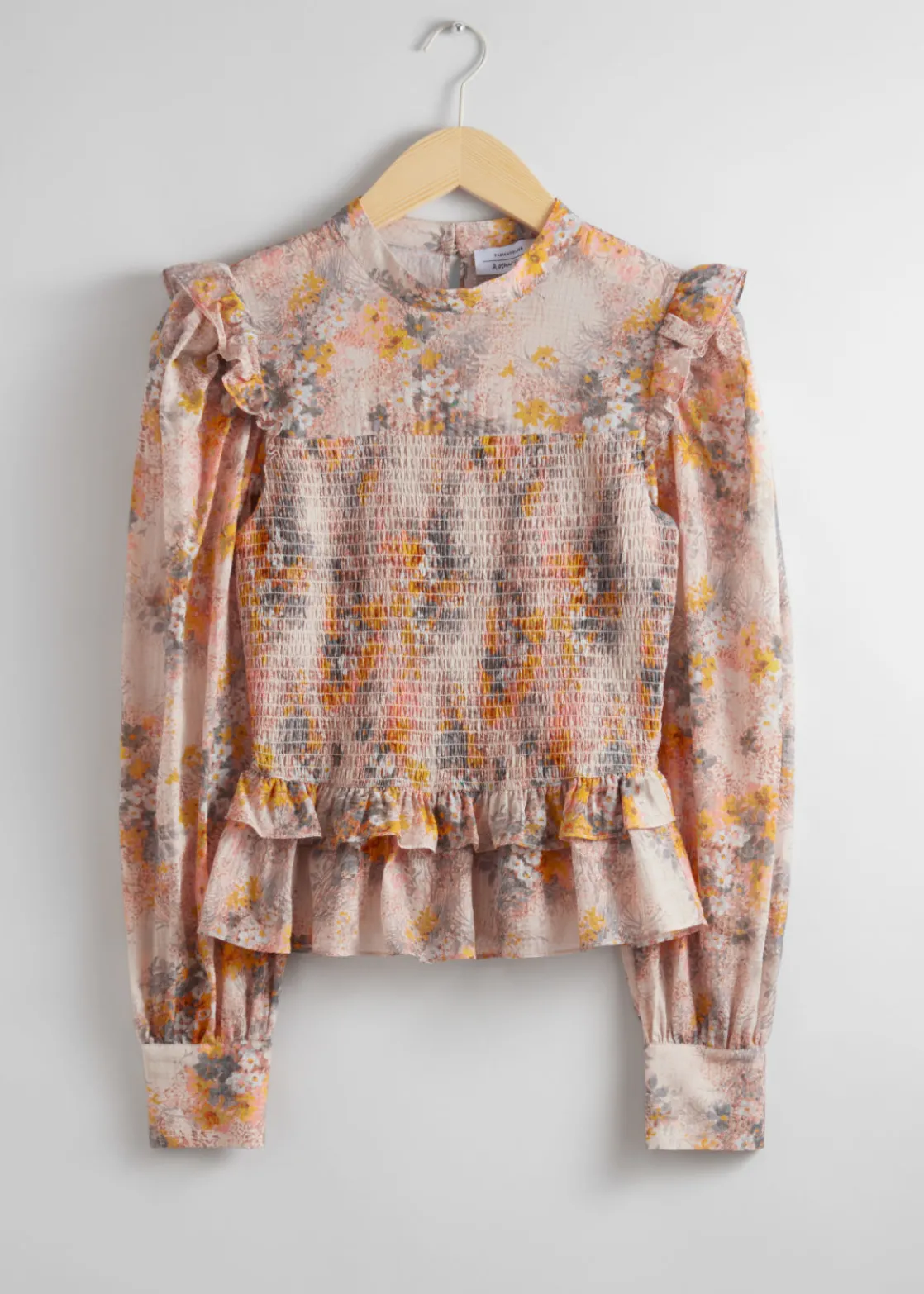 Smocked Frill Blouse